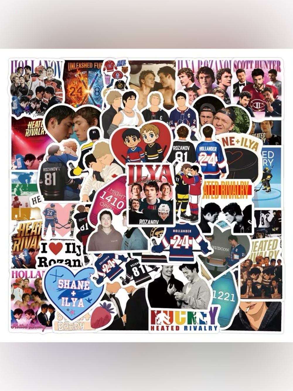 60pcs Heated Rivalry Sticker Pack - Picture 2 of 4